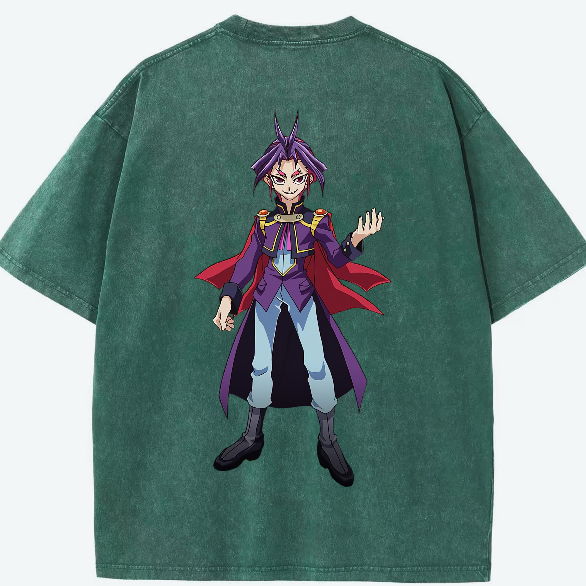 （画像用） 遊☆戯☆王 Yu-Gi-Oh! 綿100% ヴィンテージ風 半袖Tシャツ（背面プリント）